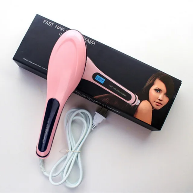 Paddle Brush Hair Straightener - Pinkxus