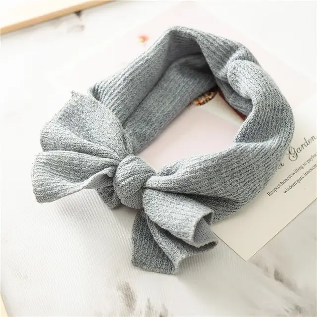 Children's headdress all match bow hairband elastic Grey - Shop at LoveMi