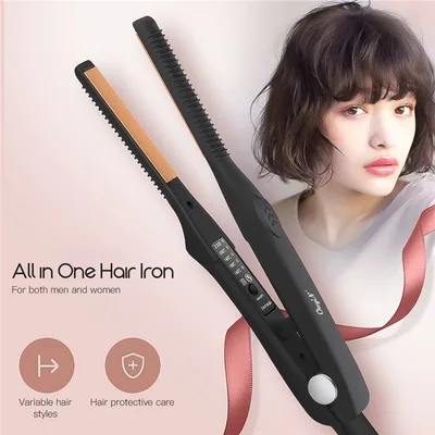 Professional flat iron ceramic hair straightener American Plug - Shop at LoveMi