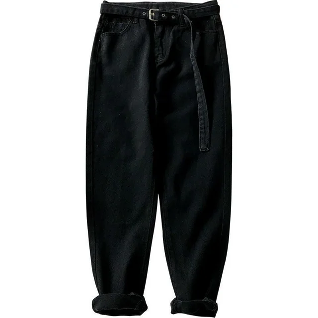 High rise loose wide leg jeans Black - Shop at LoveMi