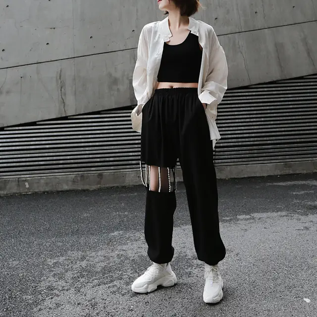 Pearl cutout leggings Black - Shop at LoveMi