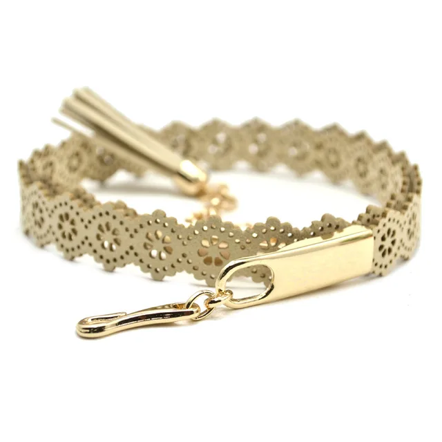 Fashion tassel decoration with skirt belt Khaki - Shop at LoveMi