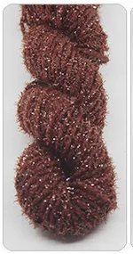 Hand knitted medium thick acrylic thread - Red Coffee
