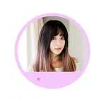 Fashion realistic hair long straight hair wig jiafa chemical fiber wig - Brown Black Gradient