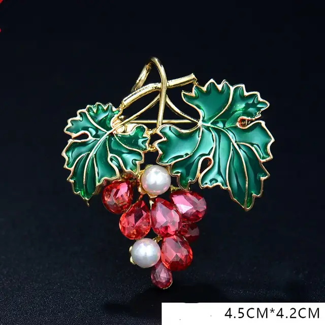 Lotus flower brooch temperament retro pin brooch Blue Pink - Shop at LoveMi