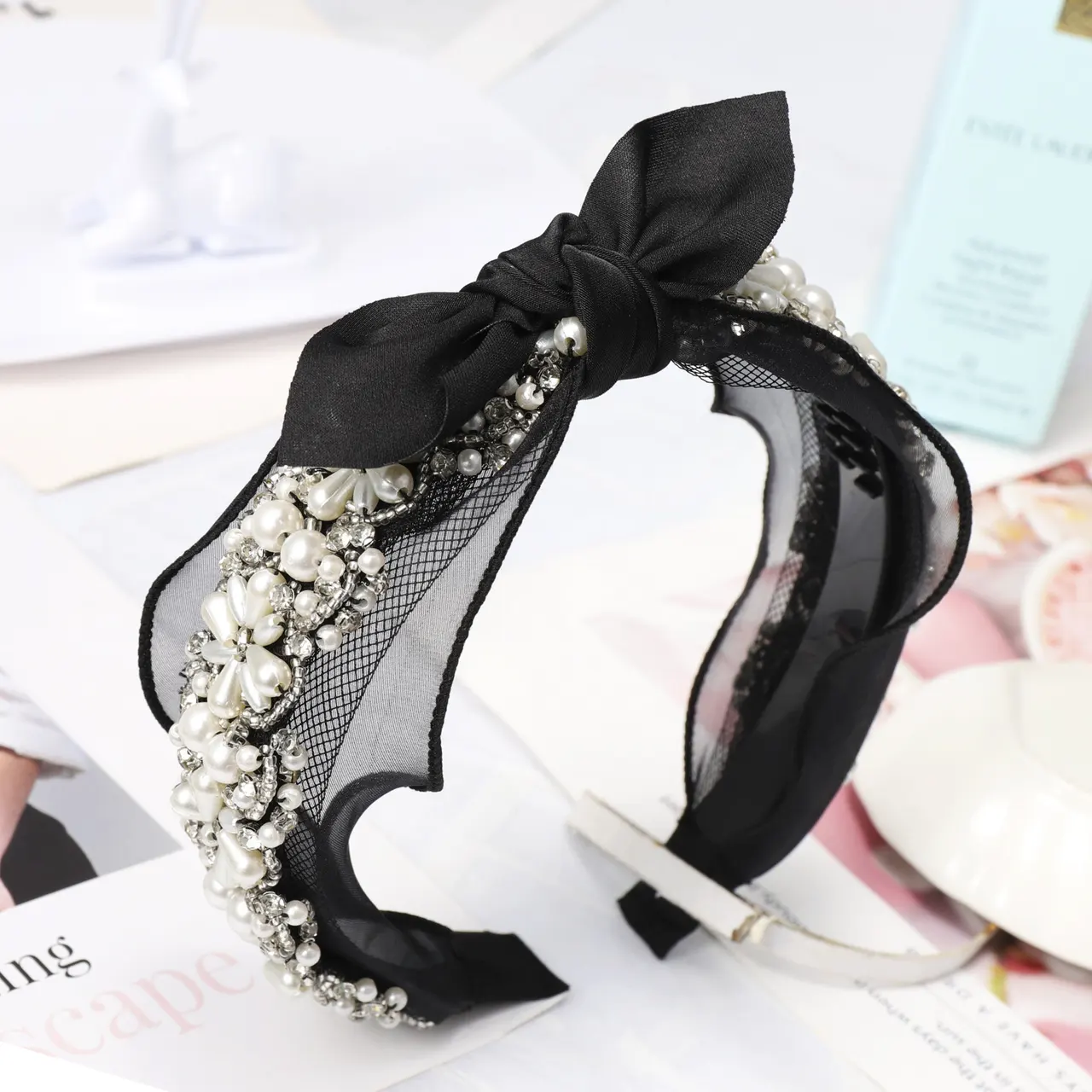 Crystal pearl lace Headband