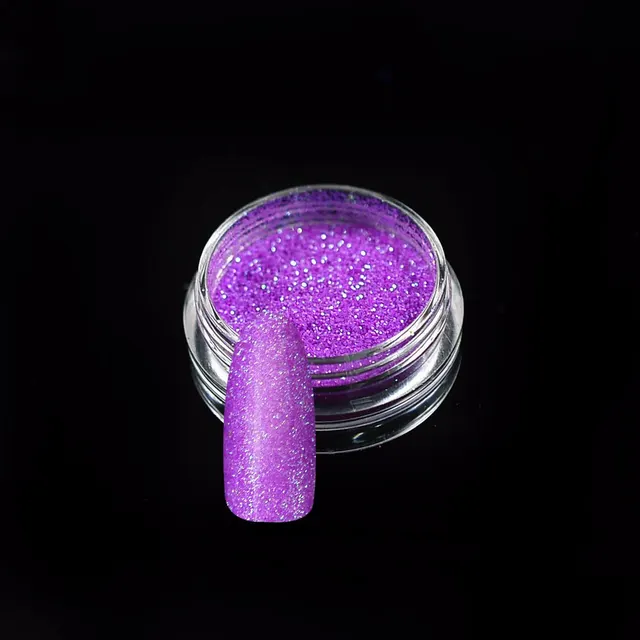 Neon magic powder for fingernails Purple - Shop at LoveMi
