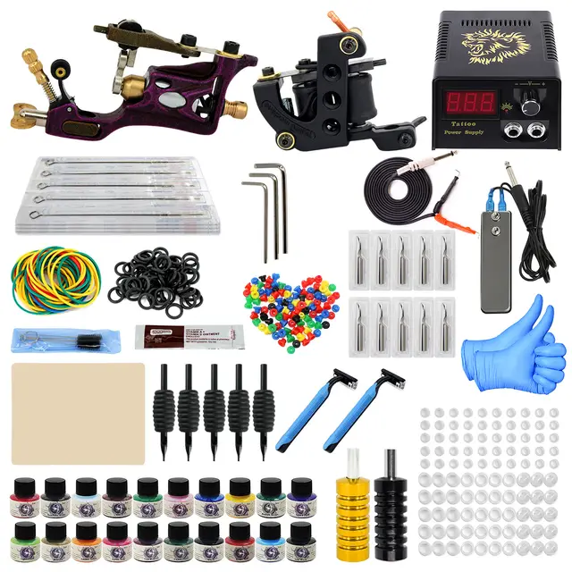 Professional Full Set Of Tattoo Equipment As Shown - Shop at LoveMi