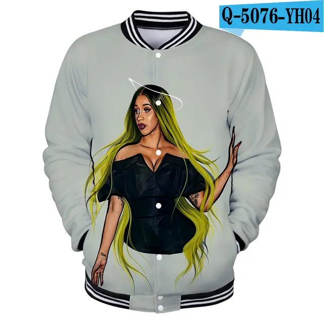 Color Printing Casual Stand Collar Baseball Uniform - Shop at LoveMi