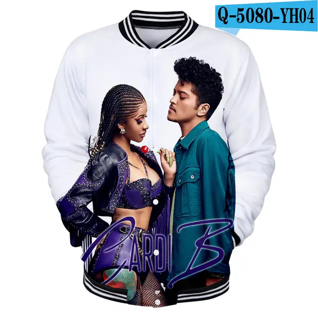Color Printing Casual Stand Collar Baseball Uniform - Shop at LoveMi