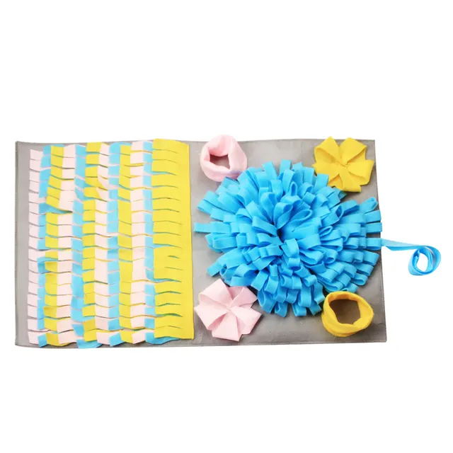 3D multicolored snuffle mat Grey - Shop at LoveMi