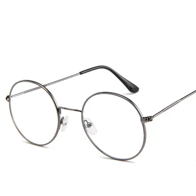 Flat Spectacles with Metal Spectacle Frame Gun Grey - Shop at LoveMi