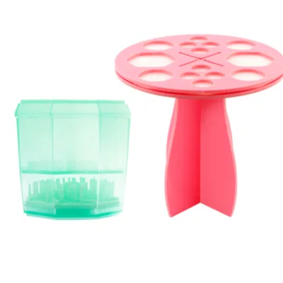 14 Hole Make up Brush Set Dry Rack Drying Brushes Shelf Multifunction Stand Display Cosmetic Clean Tool Wash Makeup Brush Holder Green+Round - Shop at LoveMi