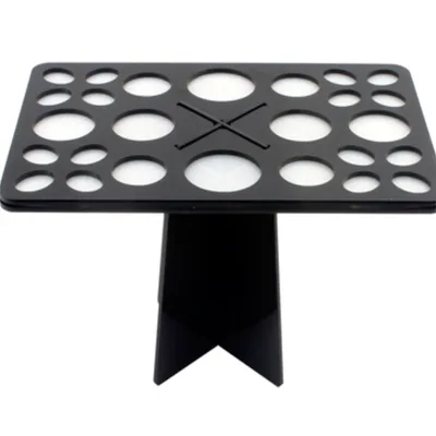 14 Hole Make up Brush Set Dry Rack Drying Brushes Shelf Multifunction Stand Display Cosmetic Clean Tool Wash Makeup Brush Holder Square - Shop at LoveMi