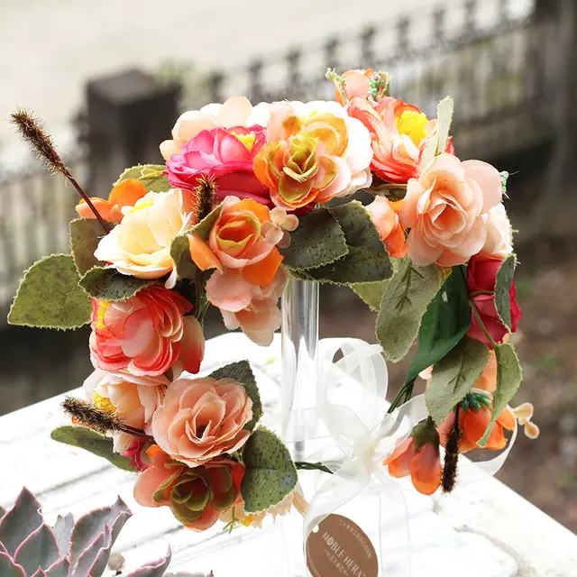 Wreath hair accessories Orange - Shop at LoveMi