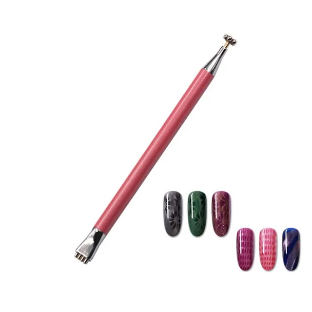 First dual use imprinted magnetic nail art pen Red - Shop at LoveMi