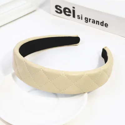 Solid Color New Hair Band With Star Style Beige - Shop at LoveMi