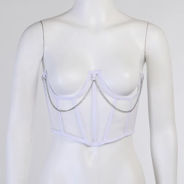 Slim Slimming Lace Up Waist Slimming Body Top White - Shop at LoveMi