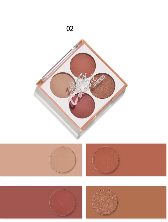 Lamex's new four color eyeshadow palette Red Brown - Shop at LoveMi