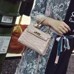 Lady's bag with one shoulder and cross-body handbag - Pink