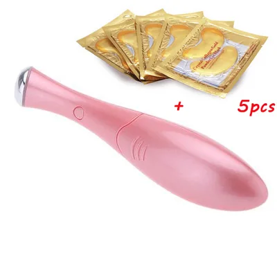 10pcs5packs Gold Crystal Collagen Eye Mask Eye Patches Eye Mask For Face Care Dark Circles Remove Gel Mask For The Eyes Ageless 5 Pcs And Pink - Shop at LoveMi