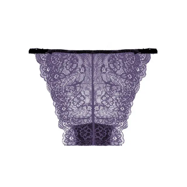 Lace transparent seamless underwear Purple - Shop at LoveMi