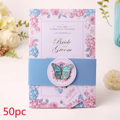 Creative wedding invitation Hk1623 50Pc - Shop at LoveMi