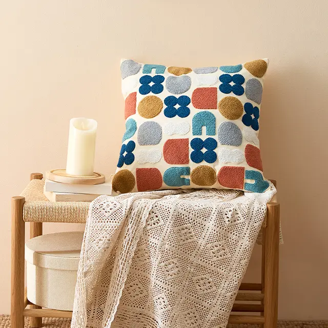 Bedroom Cushion Cover Back Office Waist Pillow Cover Gebus - Shop at LoveMi