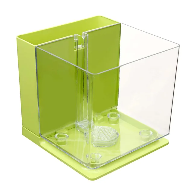 Self cleaning small fish tank Green - Shop at LoveMi