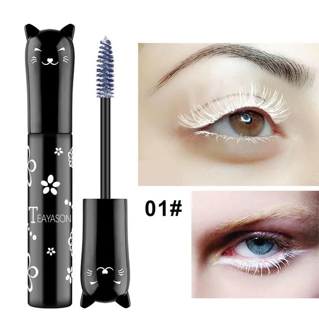 Color mascara is not easy to smudge White - Shop at LoveMi