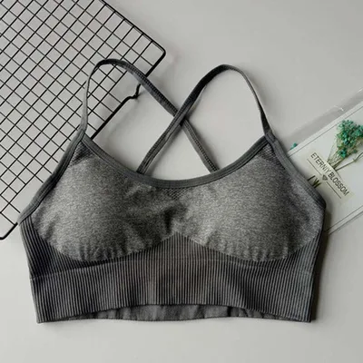 Europe and the United States seamless knitting hips moisture wicking yoga pants sports fitness pants sexy hip female leggings Grey1 - Shop at LoveMi