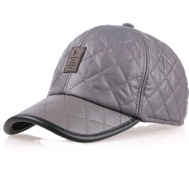 Shiny leather baseball cap Grey - Shop at LoveMi