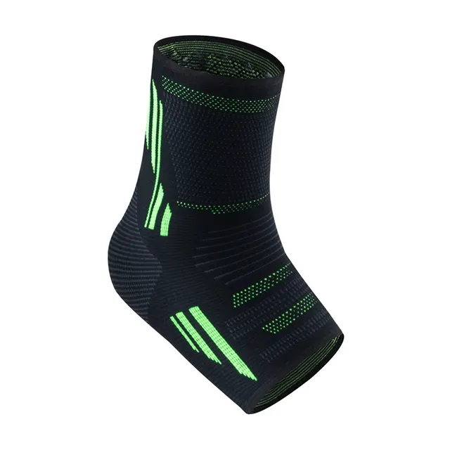 Knitted sprain protection ankle sleeve Black Green - Shop at LoveMi