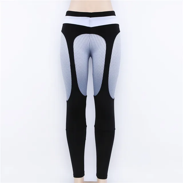 Hot new women's fashion stitching yoga sports leggings White - Shop at LoveMi