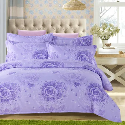 Four piece set of printed thickened brushed sheets - Shop at LoveMi
