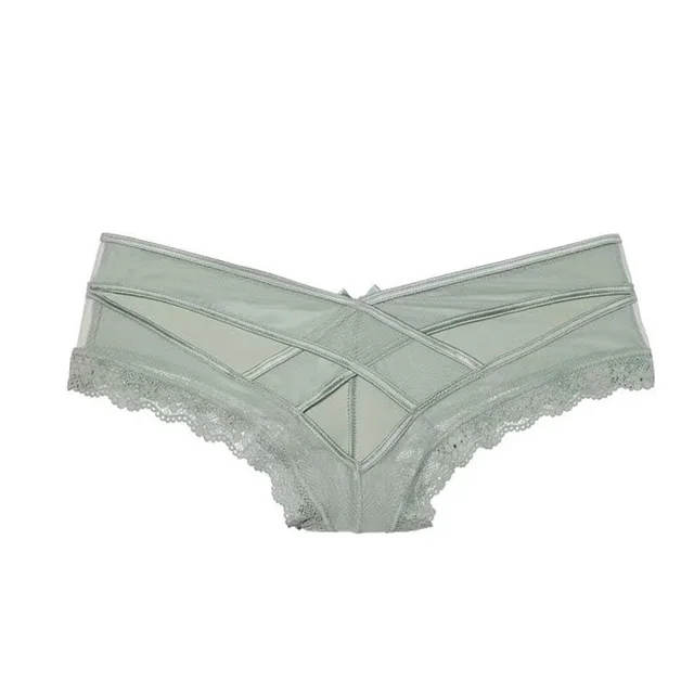 Sexy cross cut lace women's low waist pants Green - Shop at LoveMi