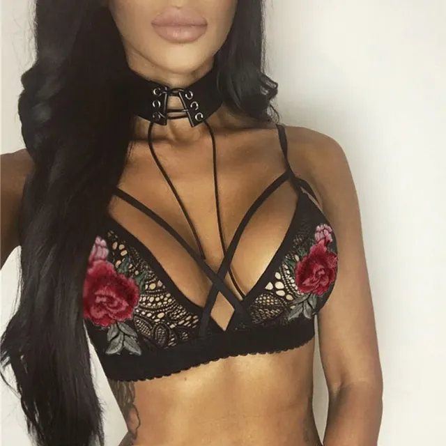Lace embroidered underwear Black - Shop at LoveMi