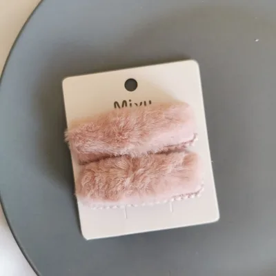 Candy Color Clip Cream Sweet Girl Geometric Fringe Hairpin Bean Paste - Shop at LoveMi