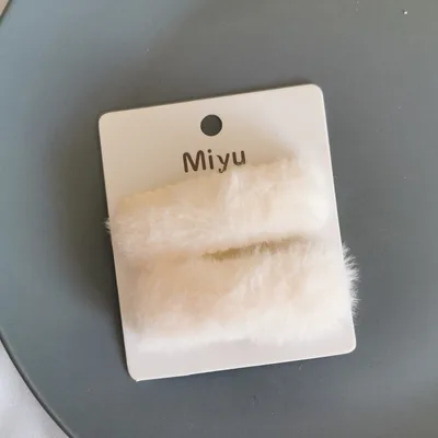 Candy Color Clip Cream Sweet Girl Geometric Fringe Hairpin Light Yellow - Shop at LoveMi