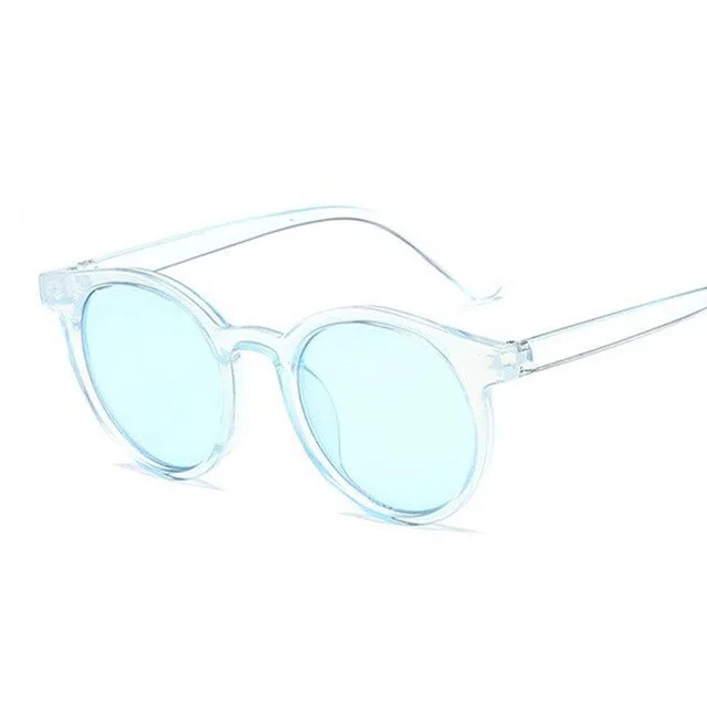 Net red candy color colorful retro sunglasses Blue - Shop at LoveMi