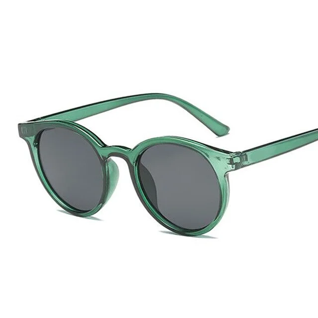 Net red candy color colorful retro sunglasses Green - Shop at LoveMi