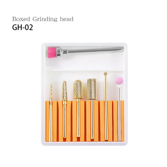 Nail ceramic tungsten steel alloy polishing head set Gh 02 - Shop at LoveMi