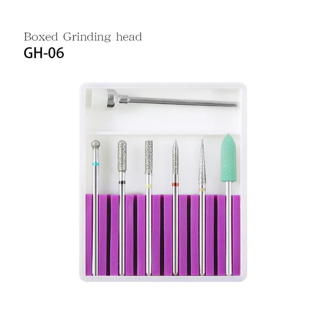 Nail ceramic tungsten steel alloy polishing head set Gh 06 - Shop at LoveMi