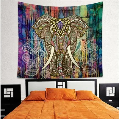 Stamp Bohemia Beach Blanket Mural Seven Color Medium - Shop at LoveMi