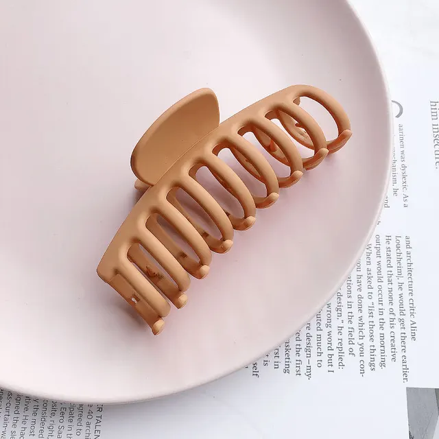 Simple and versatile macaron color hair clip Orange - Shop at LoveMi