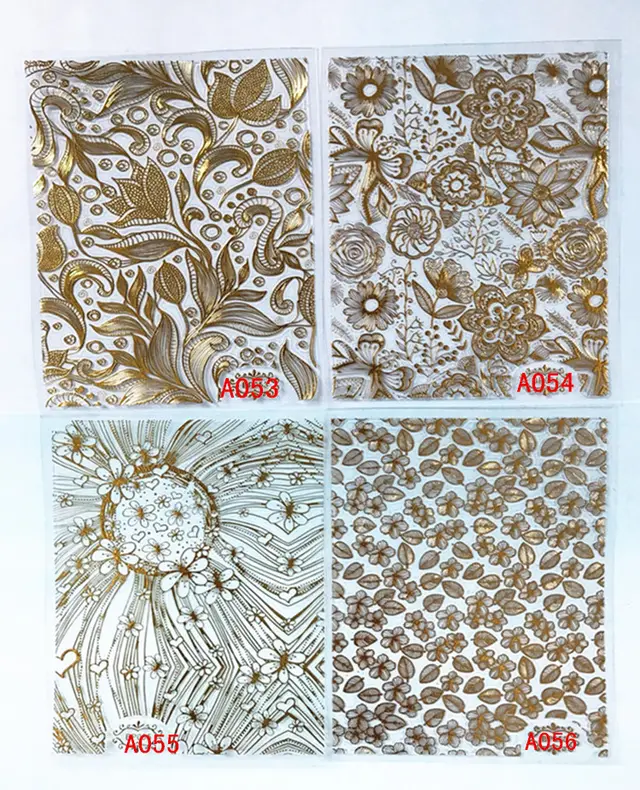 3d metal line hollow golden nail decals adhesive jewelry 56 Gold - Shop at LoveMi