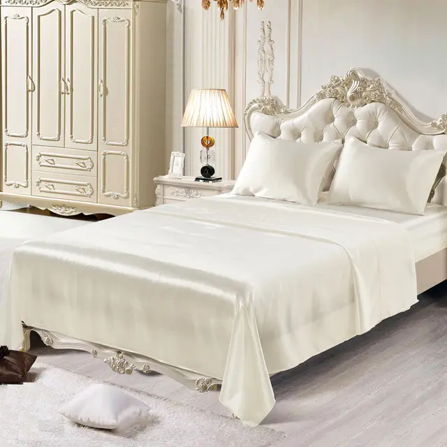 Imitation silk bedding White - Shop at LoveMi