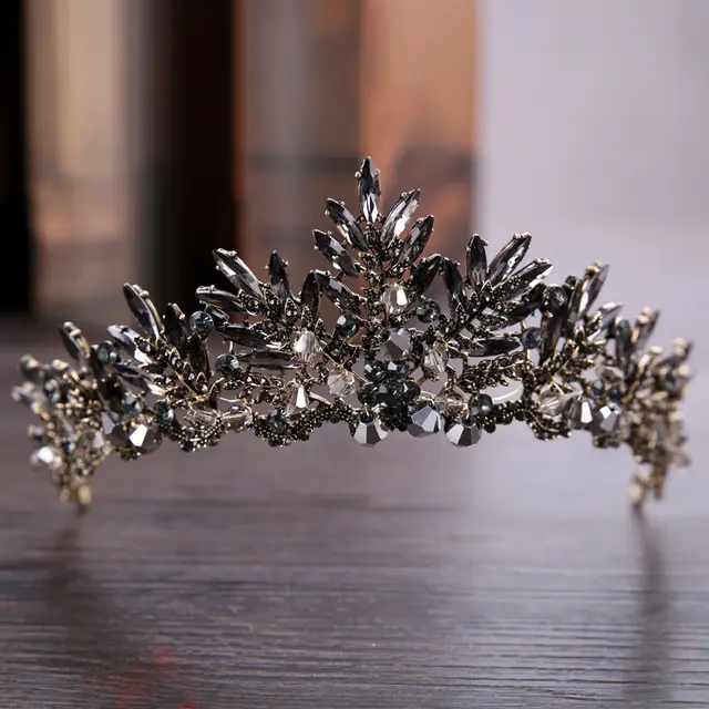 Crystal Crown, Bridal Crown, Headband, Headdress Bronze - Shop at LoveMi