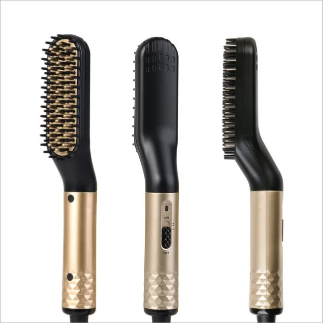 Men's multi function straight hair comb Gold - Shop at LoveMi