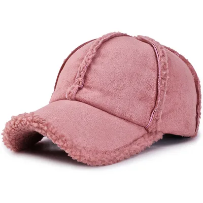 Fashion Hats Women Peaked Cap Solid Color Broken Edge Design Baseball Cap Sport Pink - Shop at LoveMi